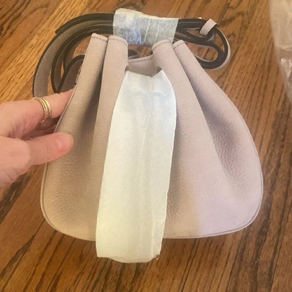 Theory small leather bucket bag NWT